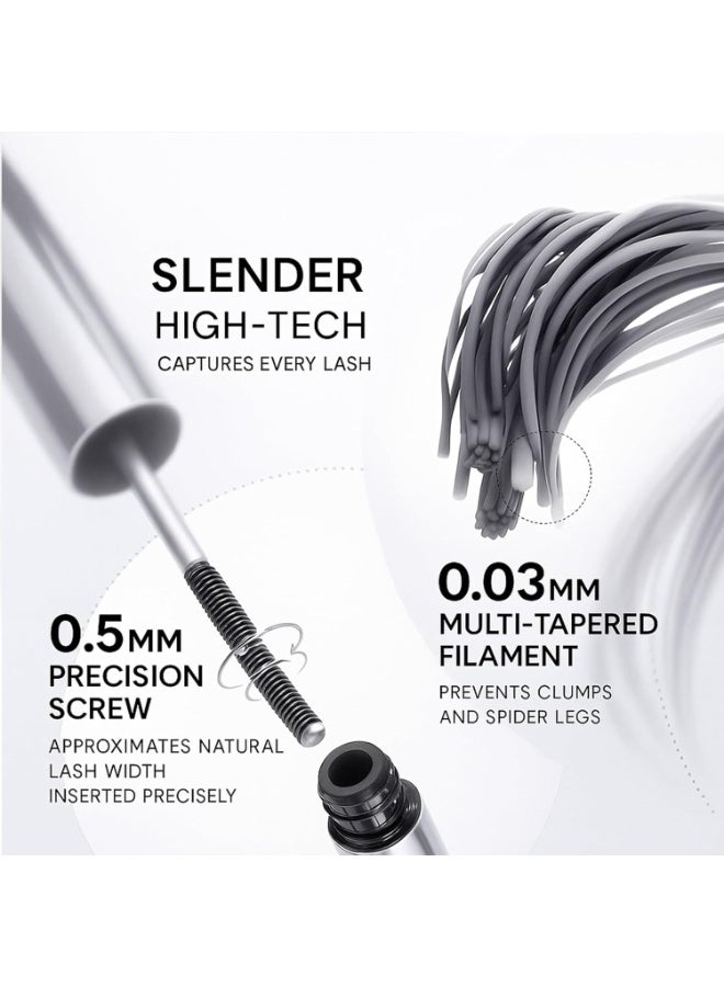 Tubing Mascara with Metal Wand – Waterproof Smudge-Proof Black Formula for 3D Curling & Lengthening, Thickening Mascara for Natural False Lash Effect, Long Lasting, No Flaking or Clumping for Women - Image 5